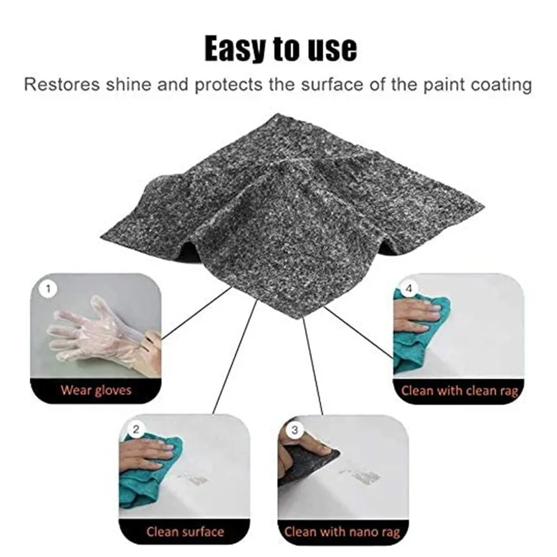 

Car Scratch Repair Tool Cloth Nano Material Surface Rags For Automobile Light Paint Scratches Remover Scuffs For Car Accessories