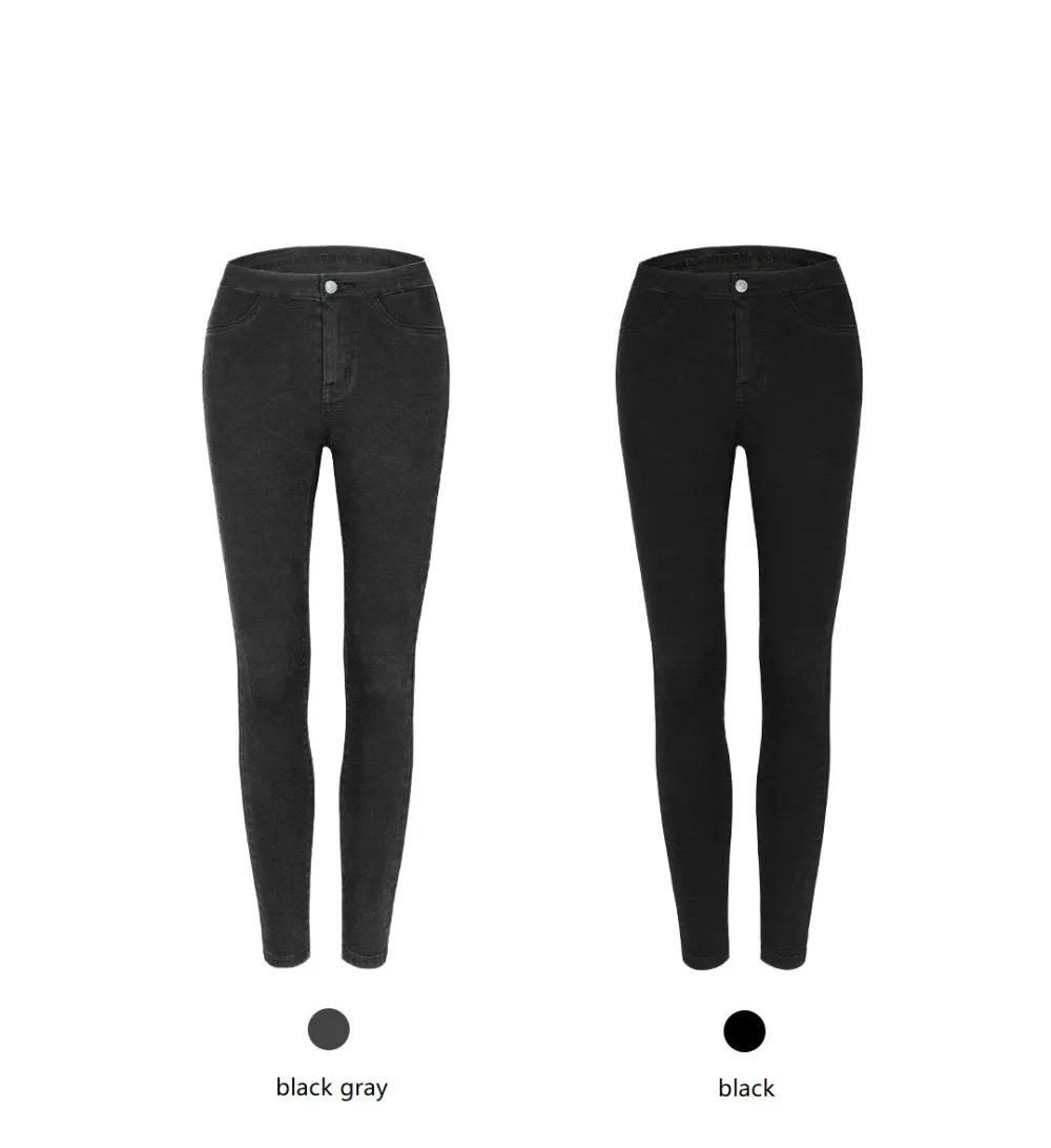 

Youpin Cottonsmith woman High waist Slim jeans High elasticity Loose soft and comfortable Sexy Skinny Pants girl Casual Trousers