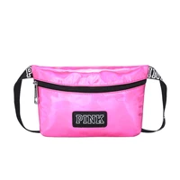 waterproof bag laser heuptas holographic pouch belt fanny pack girl bag pink waist bag women travel beach chest phone pouch belt