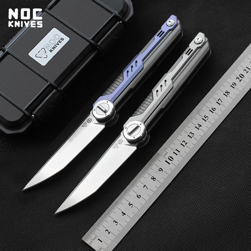 

NOC BEST Folding Knife M390 Blade Titanium Handle Outdoor hunting knives Camping Survival Knife Tactical pocket EDC Tool