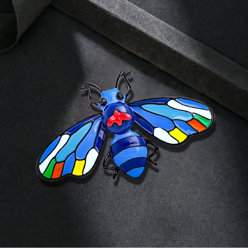 Женская Брошь в виде цветной пчелы стиле ретро | Украшения и аксессуары