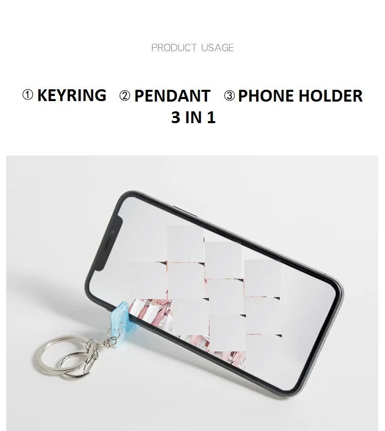 

[MYKPOP]SEVENTEEN Keyring & Pwndant & Phone Holder 3 in 1 Creative KPOP Fans Collection Fans Gift SA20081407