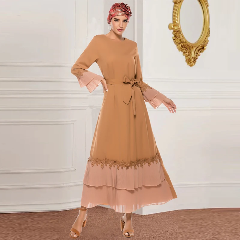 Мусульманское платье мусульманское турецкое элегантное модное с длинным