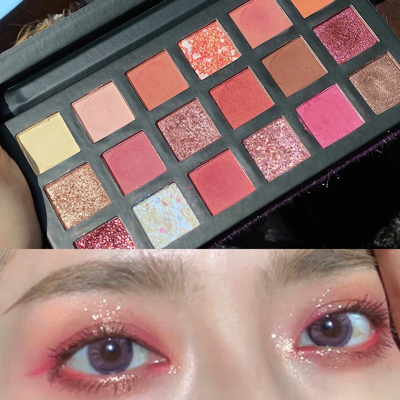 Beauty 18 оттенков металлические алмазные тени для век Палитра блестящие мерцающие