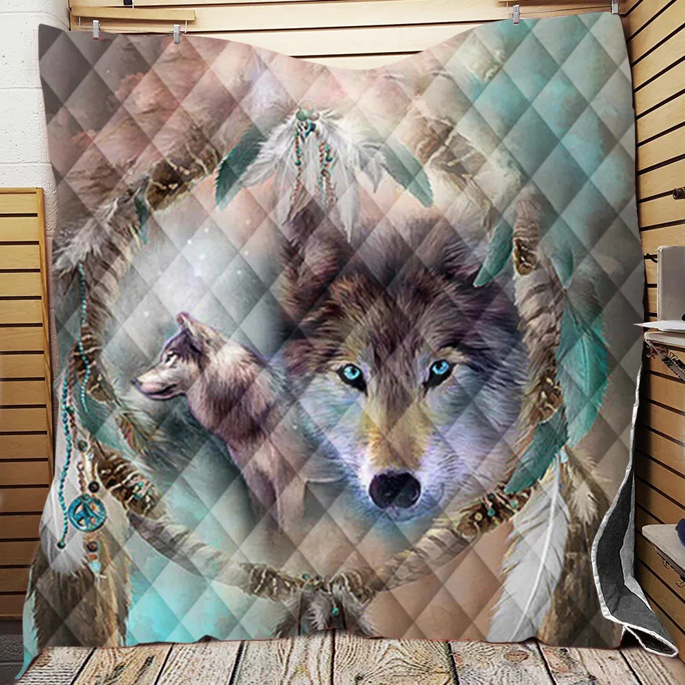 Miglior Custom Made Inverno Lupo Stampato Velluto Peluche Coperte E Plaid Coperta Copriletto Per I Bambini Delle Ragazze Divano Sherpa Coperta Per Divano Letto Trapunta FAI DA TE