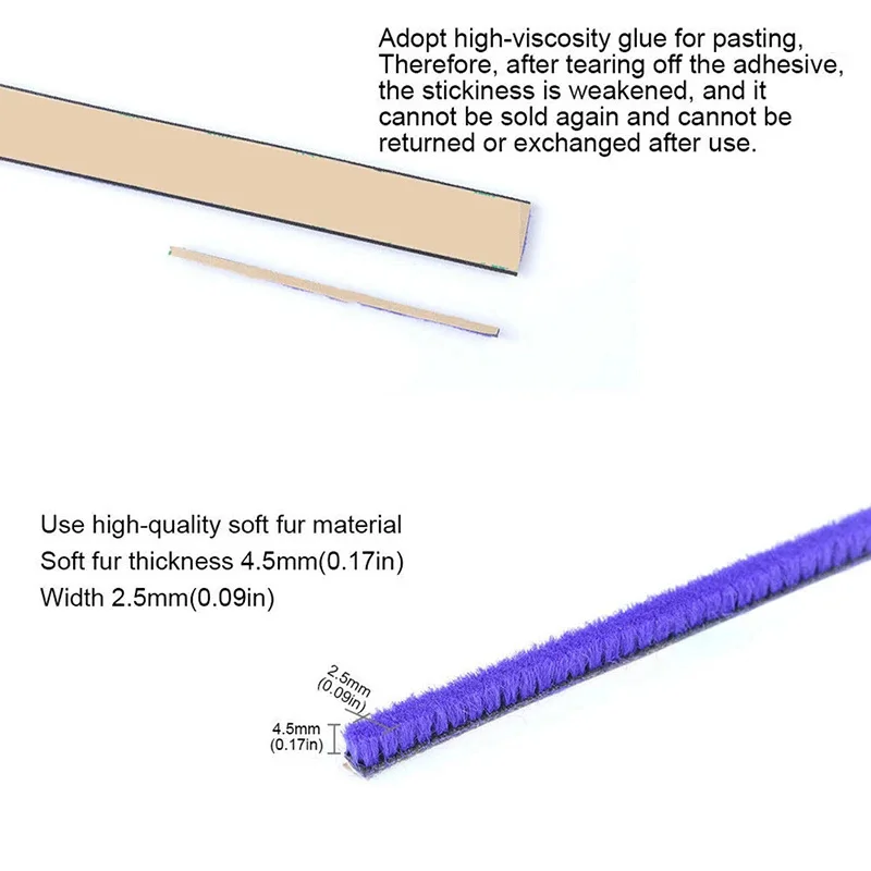 

8 Pcs Replacement Hose Soft Plush Strips for Dyson V7V8V10V11 Vacuum Cleaner for Home Cleaning Replacement Accessories