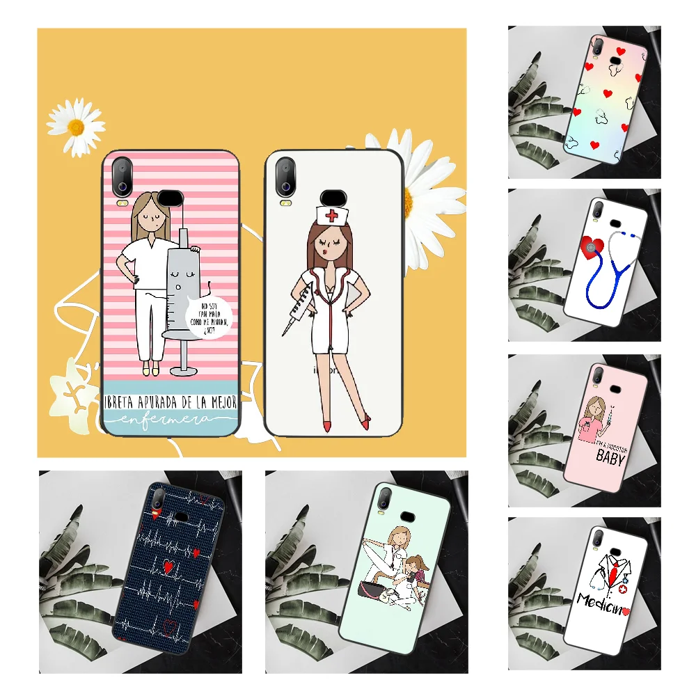 NBDRUICAI Испания мультфильм медицина доктор медсестра Мягкий силиконовый чехол для