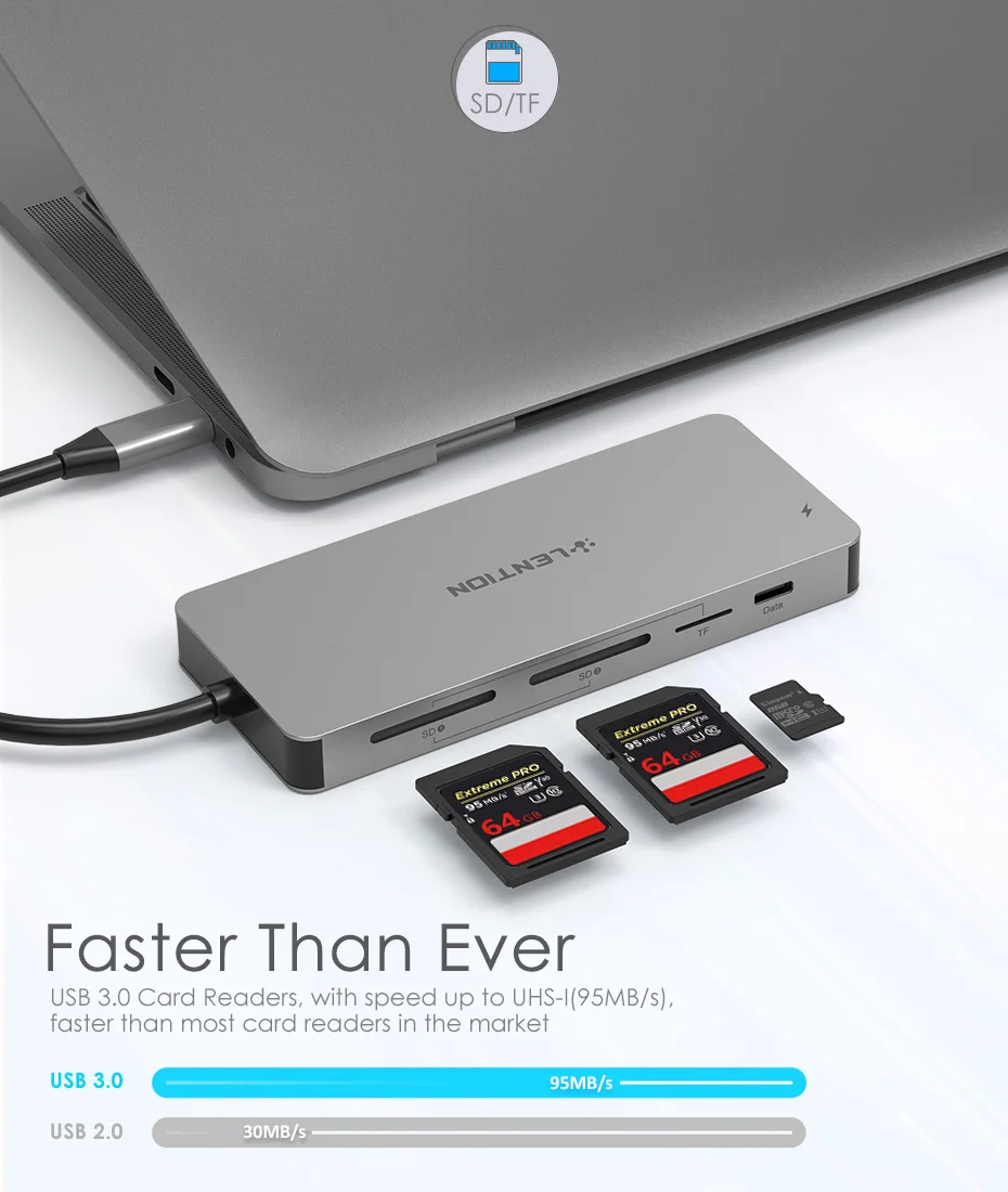 Lention usb-хаб для мульти USB 3,0 HDMI адаптер док-станция для MacBook Pro 13,3 аксессуары USB-C type C 3,1 сплиттер 11 портов USB C концентратор