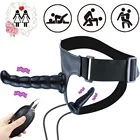 Ремешок на фаллоимитатор, вибратор с дистанционным управлением, фаллоимитатор страпон, реалистичный пенис, силиконовые Эротические товары, Женский мастурбатор