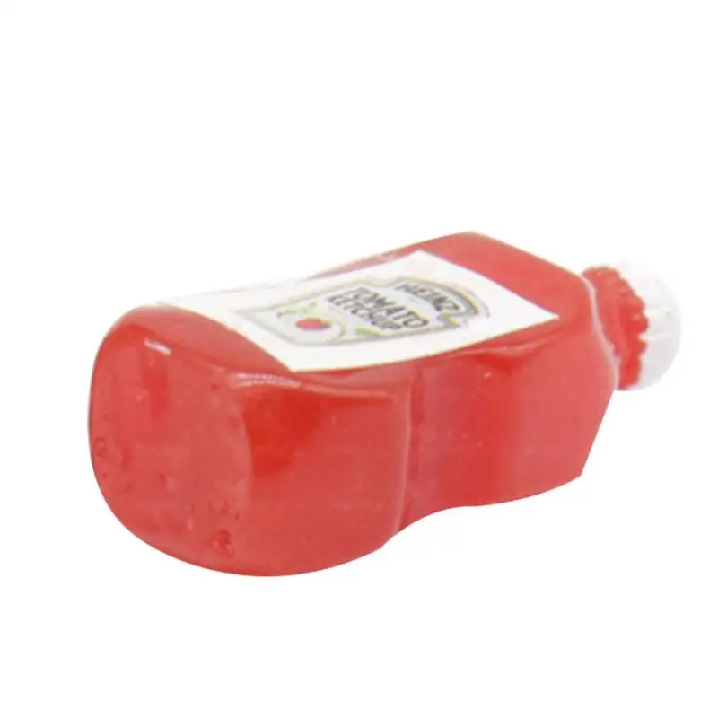 

Dongzhur New 2pcs Dollhouse Mini Bottle Tomato Sauce 1:12 Dollhouse Squeeze Bottle Accessories Miniaturas Kitchen Q5U5