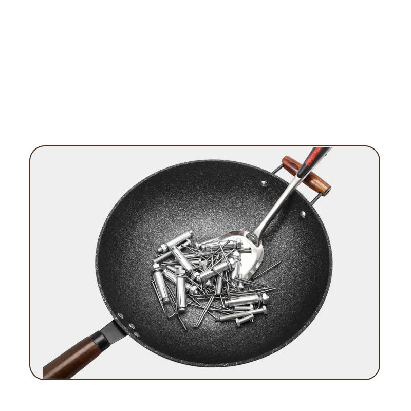 

Каменная вок Maifan, антипригарная плита, индукционная плита, газовая универсальная кастрюля для вок, домашняя большая антипригарная сковород...