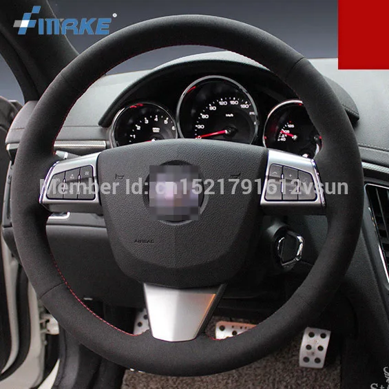 Для Cadillac CTS V высокое качество ручной работы противоскользящие черная замша