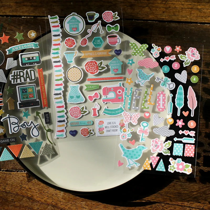 6 рисунков на выбор красивые тканевые наклейки для детского фотоальбома сделай