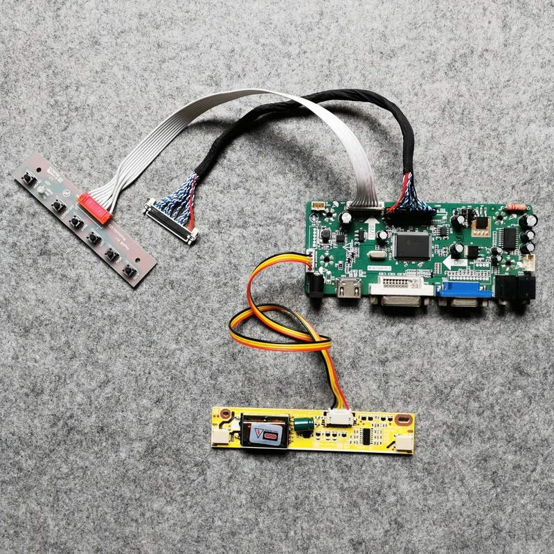Плата контроллера ЖК дисплея VGA DVI Kit LVDS 30 Pin 1920*1080 M.NT68676 2 CCFL для M216H1/M215H1/MT215DW01/HM215WU1