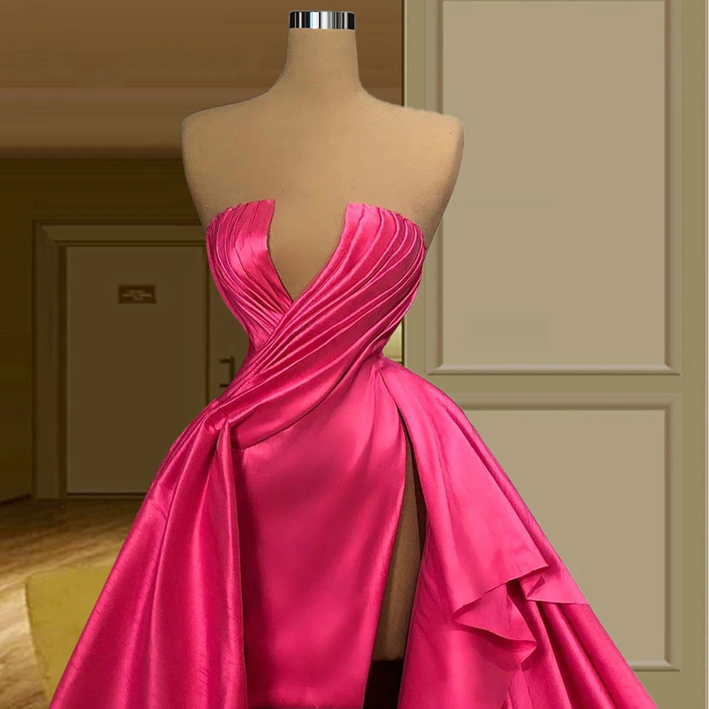 

YILIBER Evening dresses 2021 vintage vlack pearls long sleeves evening gowns beading prom dresses for women short dresses