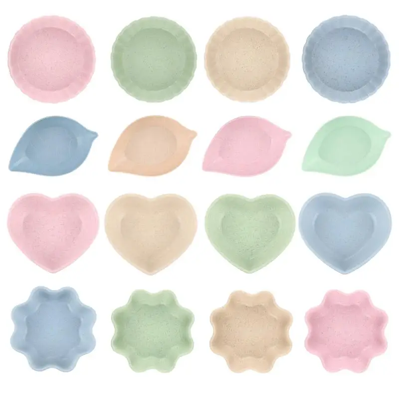 

One Kitchen Creative Seasoning Bowl And Plate Multifunctional Sauce Round Polygon Square Japanese Color Sauce Plate