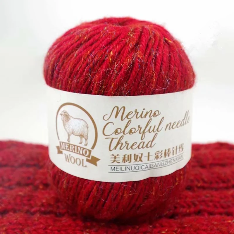 Зимняя пряжа из мериносовой шерсти Смешанная Модальная вязка товары для шитья