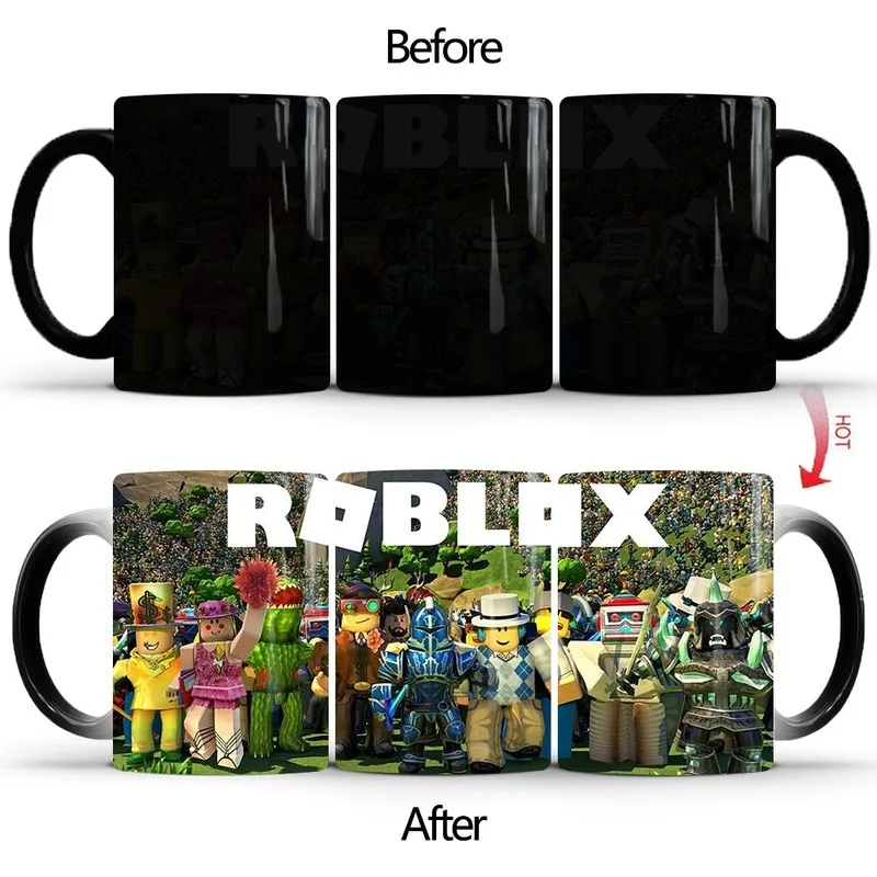 Новый продукт креативная керамическая изменяющая цвет кружка Roblox кофейная чашка