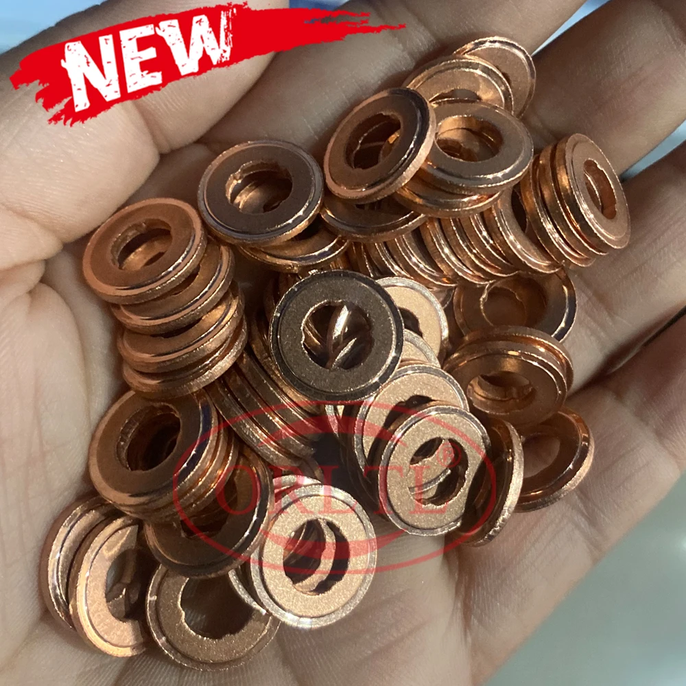 

30PCS F00RJ01086 Common Rail Fuel Injectors Copper Washers F00VC17504 Diesel Nozzle Heat Shield F00VC17503 F00VC17505 for BOSCH