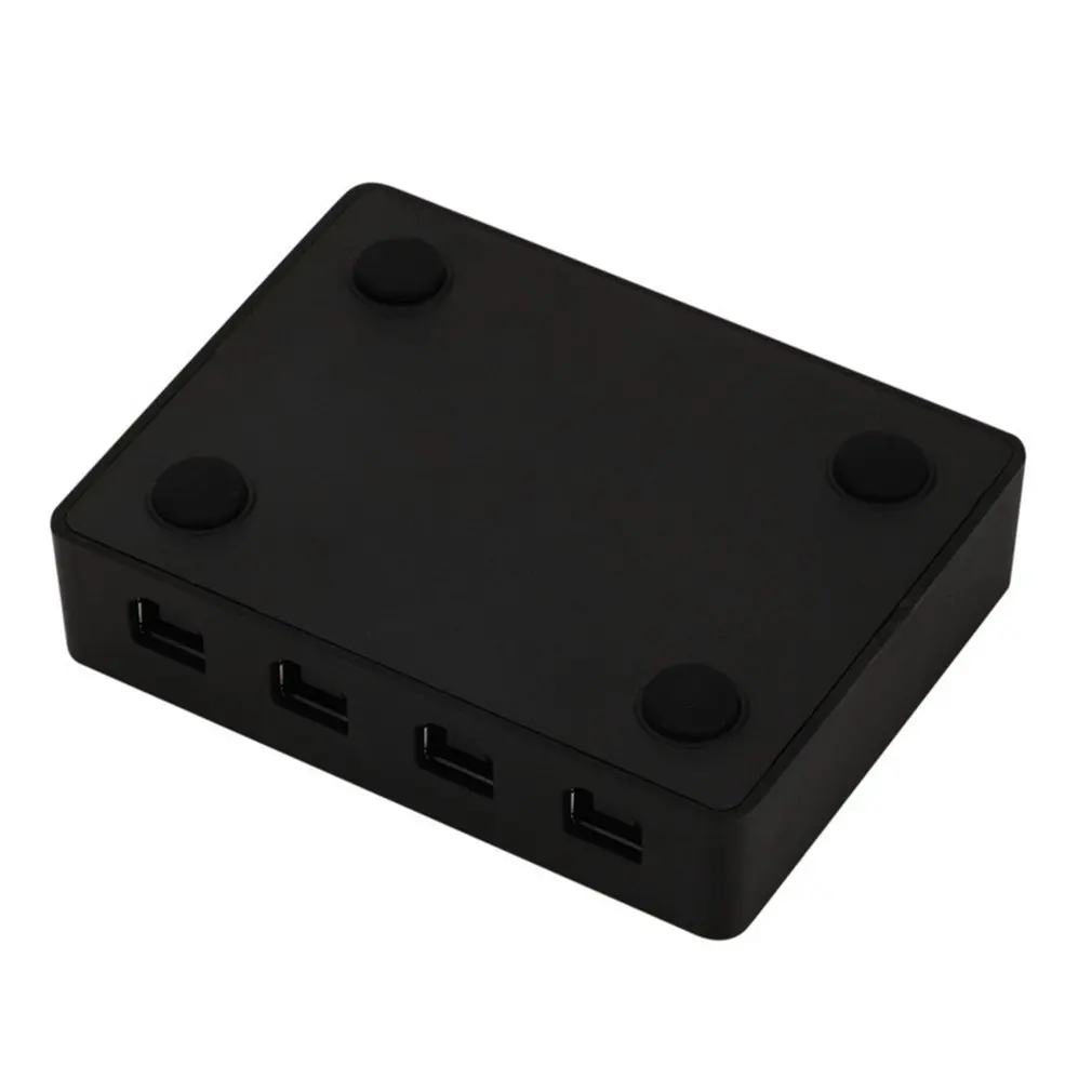 Коммутатор с 4 портами USB 2 0 совместим ручной переключатель входами и одним
