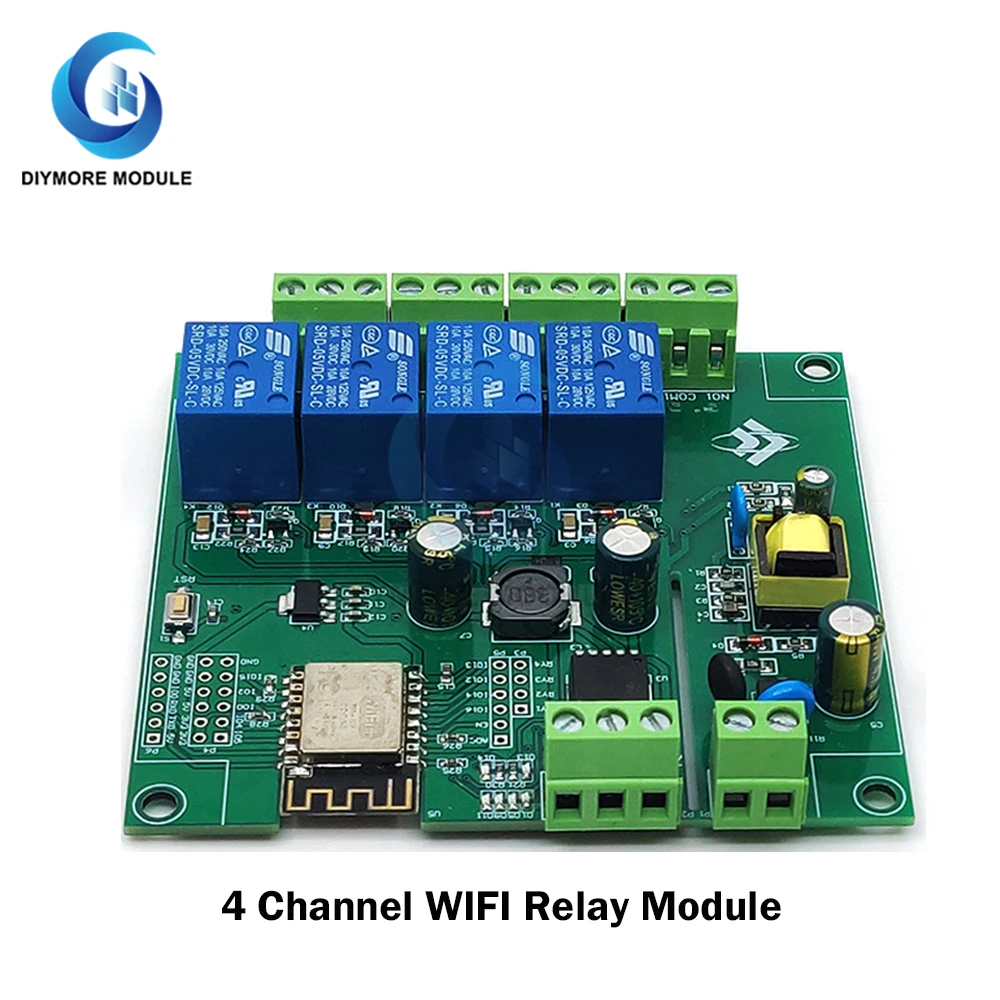 Беспроводной модуль реле Wi-Fi ESP8266 1/2/4/8 каналов ESP ESP-12F макетная плата 5 В/7-28 В/5-80 В