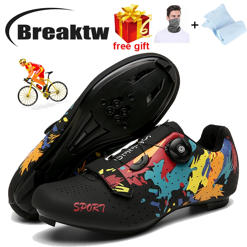 

2021 Professional Bicycle Speed Racing Shoes Men Outdoor Sports Cycling Shoes Women'sMountain Bike Original Road Bike Lock Shoes
