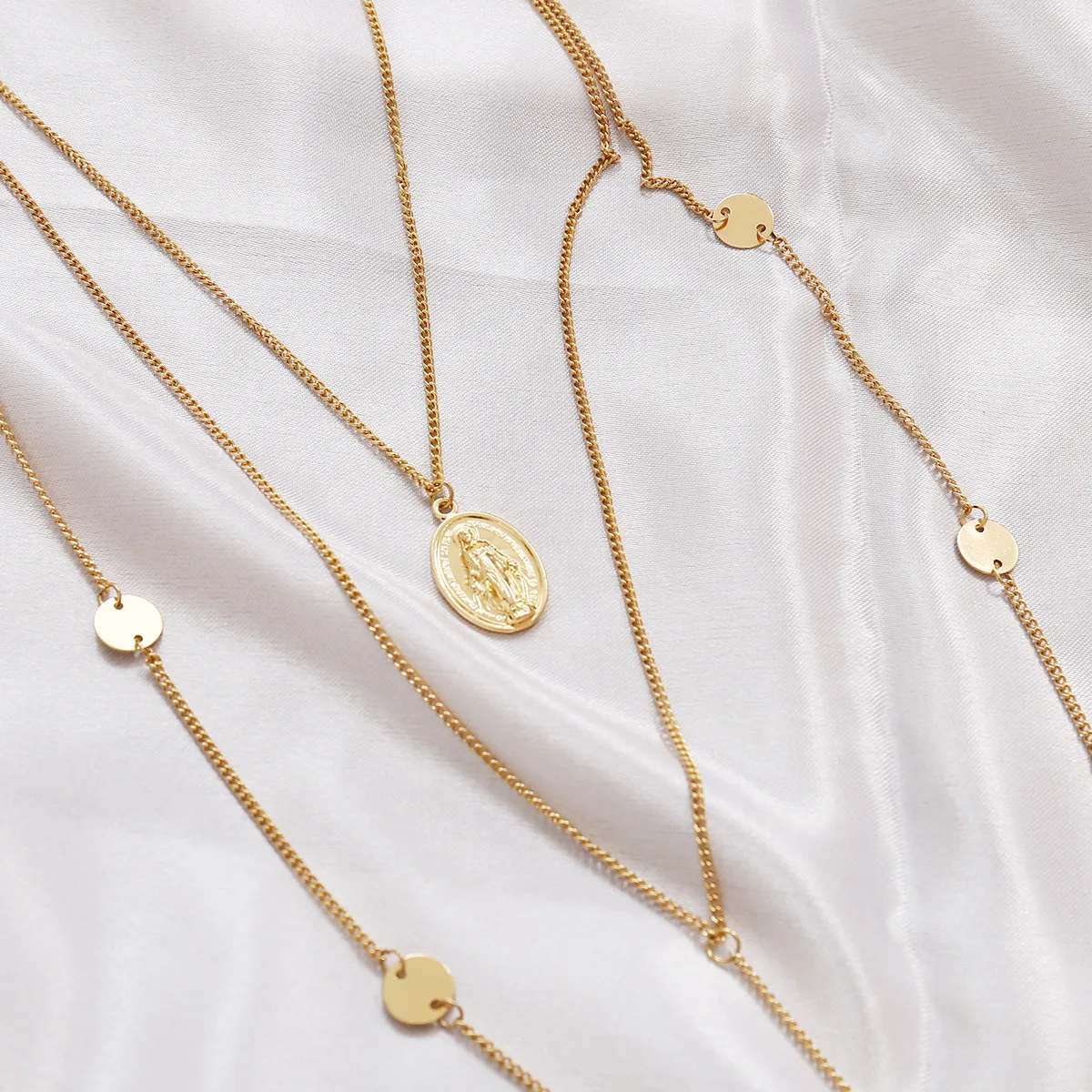 Модная разноцветная многослойное колье чокер Массивное ошейник из пайеток