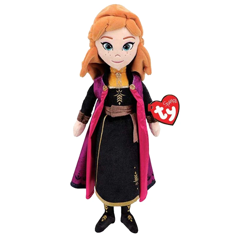 

Ty Beanie Babie Disney Frozen Plush Doll Elsa Princess Anna Toys