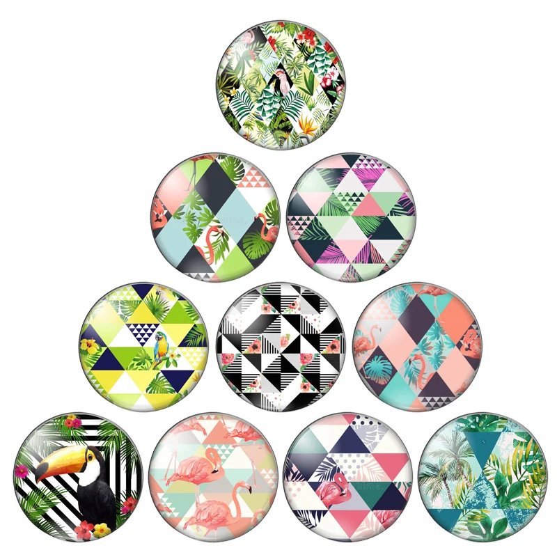 Фотокабошон из полихромированного стекла с плоской задней стороной ZB0543 |