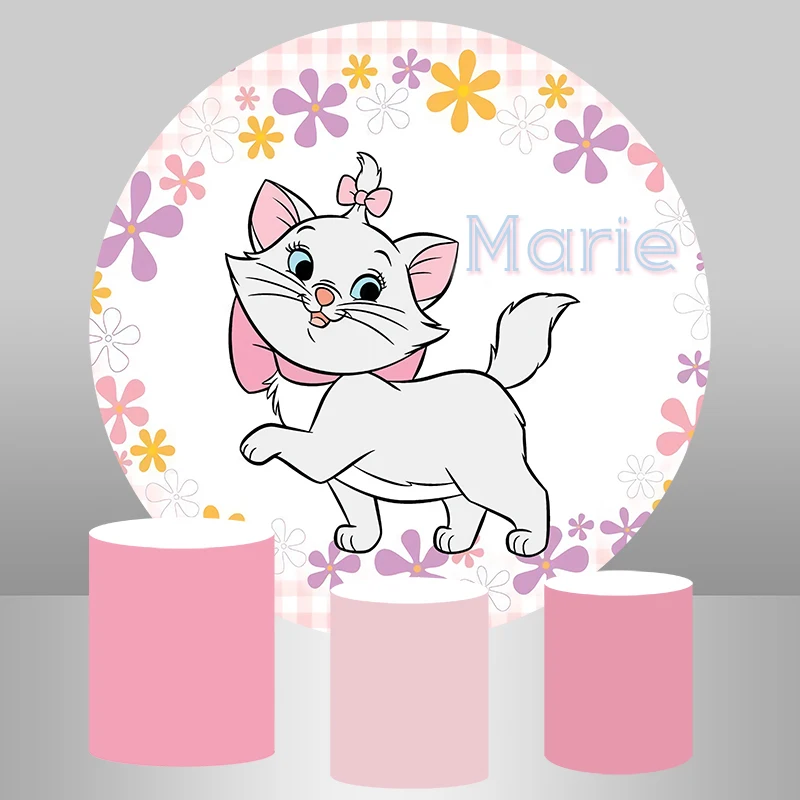 Фон для фотосъемки Marie Cat с розовым цветком белый фон детей вечерние фоны
