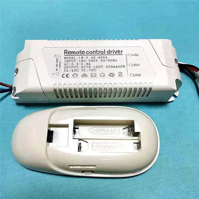 40 54W 180 265V Плавная тусклая источника питания 2 4 г дистанционный пульт диммер