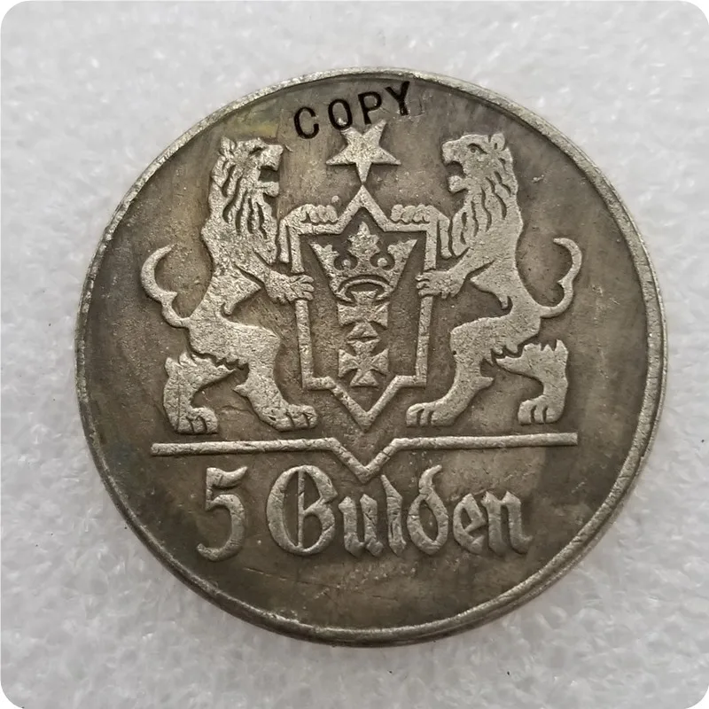 1923 Польша Данциг 5 гульденов копия памятных монет медаль коллекционные