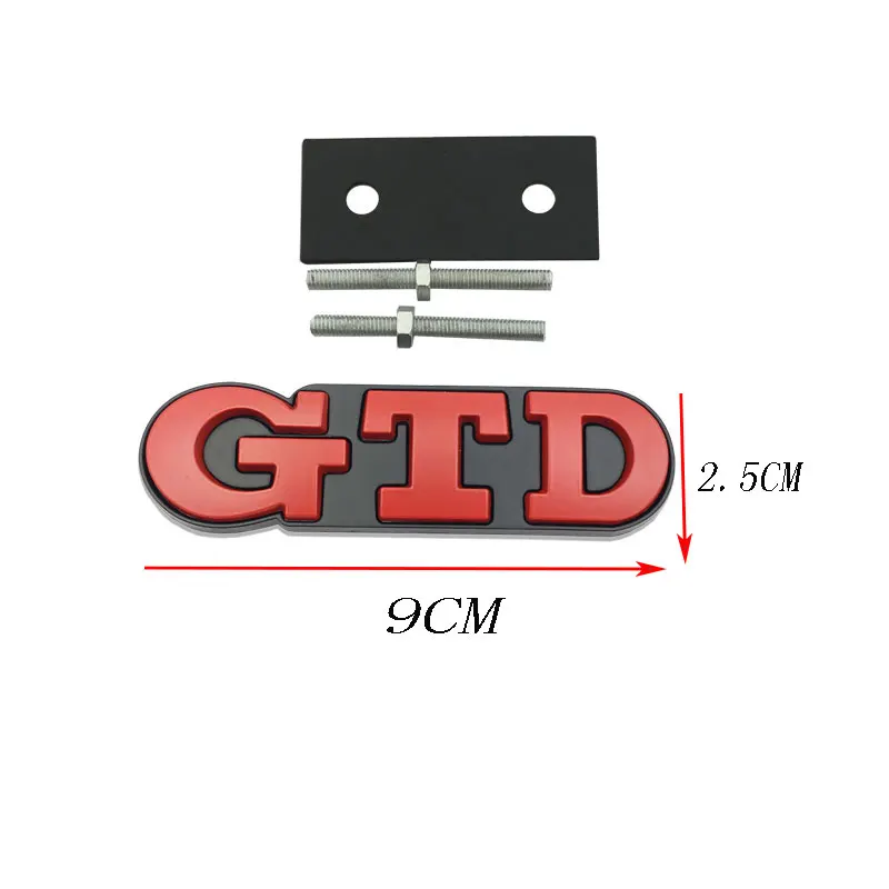 Металлическая 3d-наклейка GTD эмблема передней решетки радиатора наклейки на