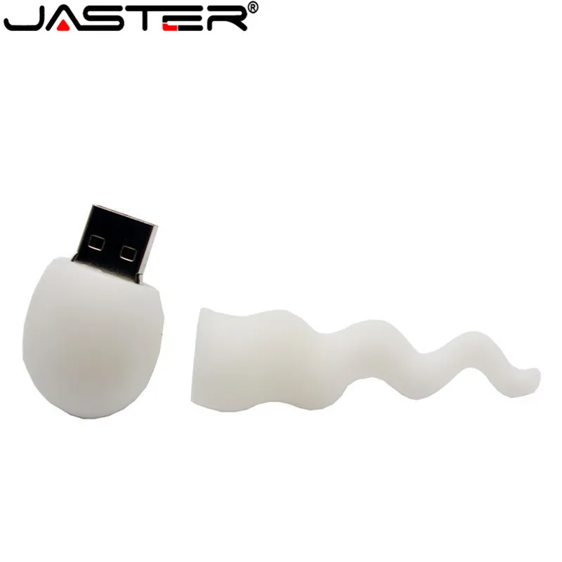 JASTER Lovely белый головастиками Флеш накопитель спермы карту флэш-памяти с