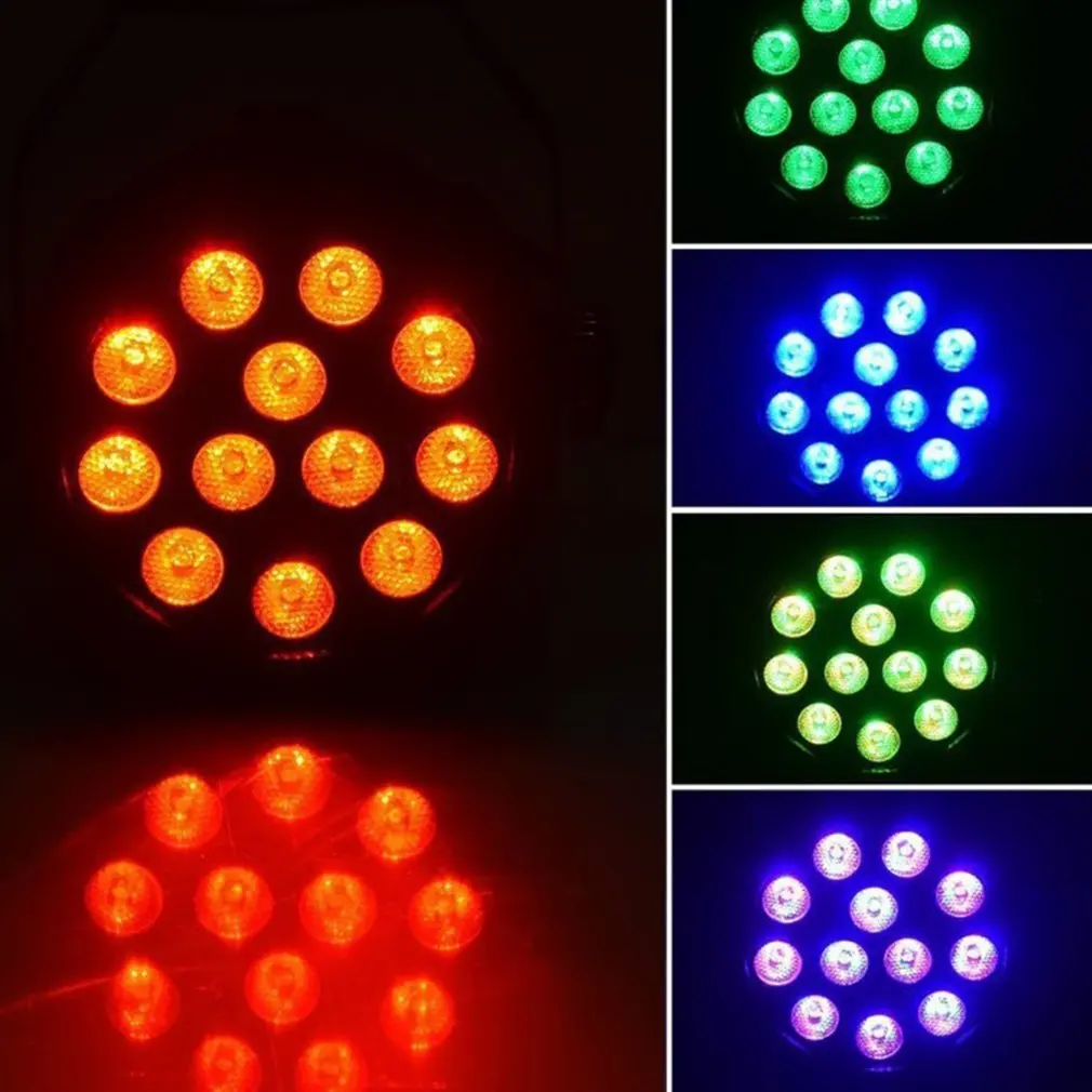 Par Светильник 12 светодиодный RGB 18 Вт сценический светильник ing Club Disco вечерние