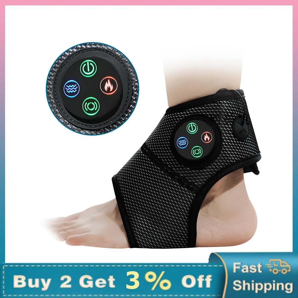 

Smart Ankle Brace Massager Heating Air Compress Massage Vibration Multifunctional Relaxation Treatments Pain Relief Foot Care