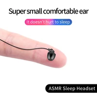 sleeping headphone silicone anti fold in ear earphones noise cancelling 3 5mm headphones universal wired headset with mic