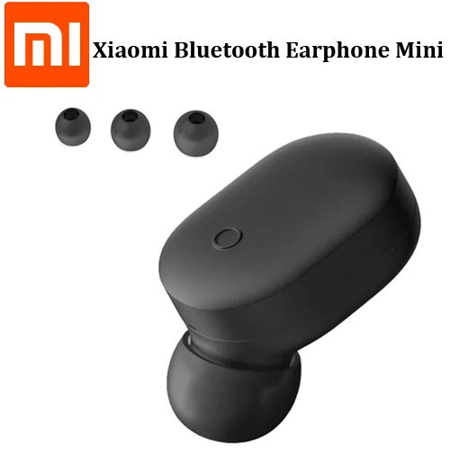 Оригинальные беспроводные Bluetooth наушники Xiaomi Mi мини гарнитура с одной гарнитурой