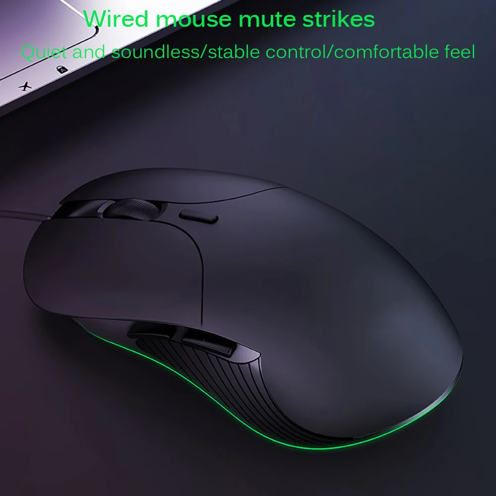 

Wired Gaming Mouse 6 Buttons 6400 DPI LED Optical Computer Mouse Gamer Mice For PC Laptop for Notebook USB Cable Game Mouse