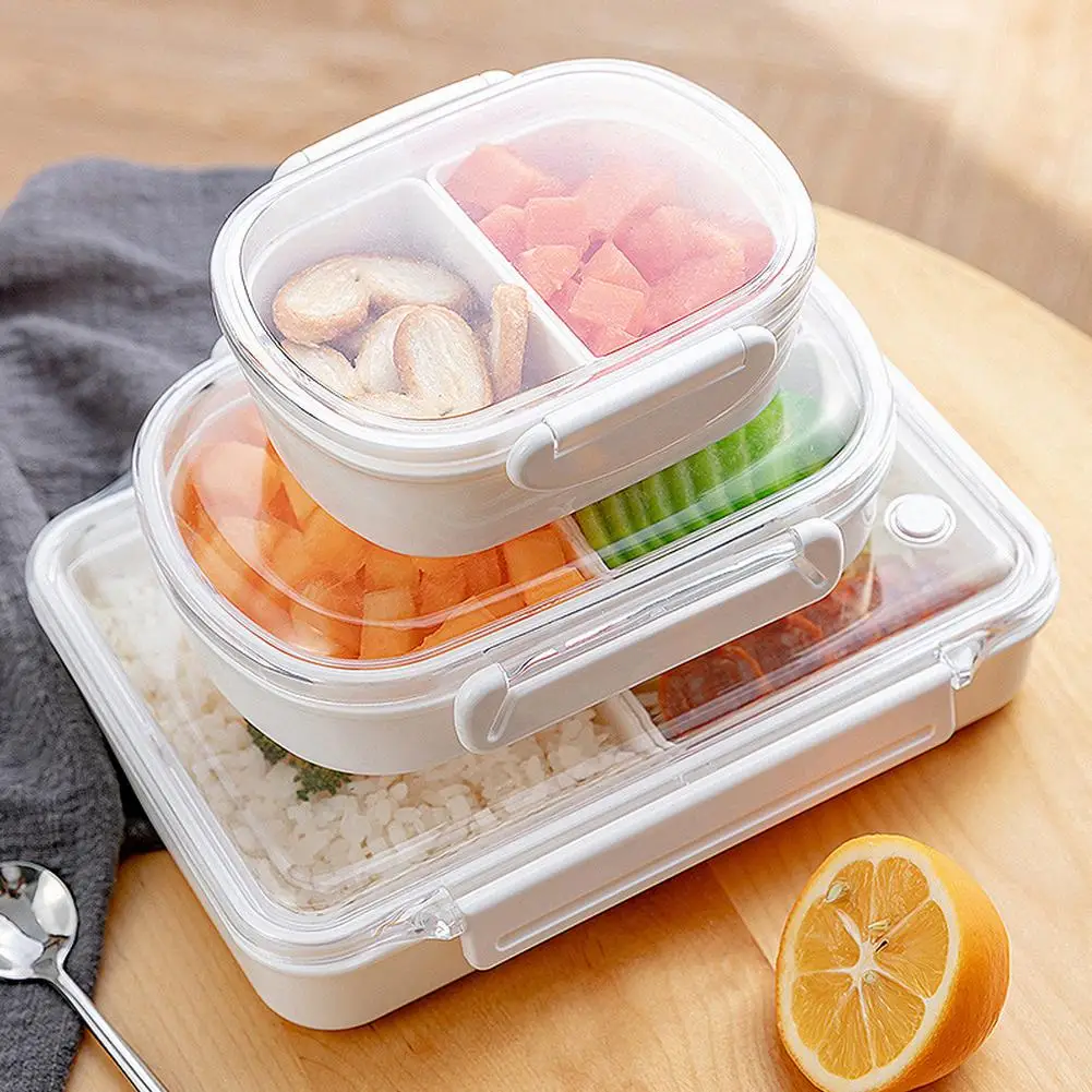 

New Portable Heatable Compartment Lunch Box Independent Lattice For Kids Bento Box Leak-Proof Bento Lunch Box Food Container