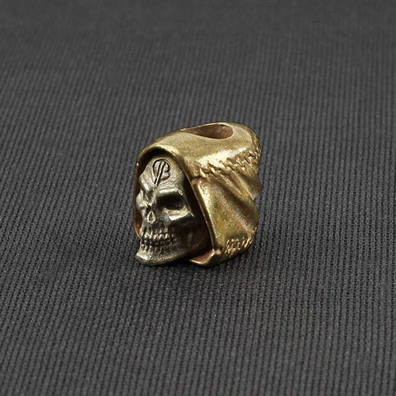 1 шт. капоты Череп латунный нож зонт веревка шнур подвеска сделай сам медная шляпа