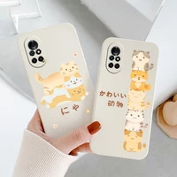 folding cat phone case for huawei nova8 8pro 8se nova 7 7pro 7se 6 6se 5 5pro 5z 5i 5ipro 5t 4 4e liquid silicone cover