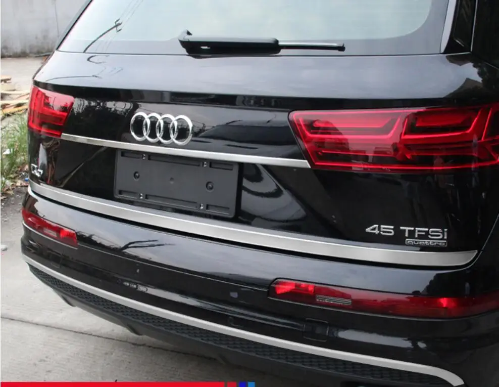 Автомобильная задняя дверь из нержавеющей стали рама багажника Нижняя пластина