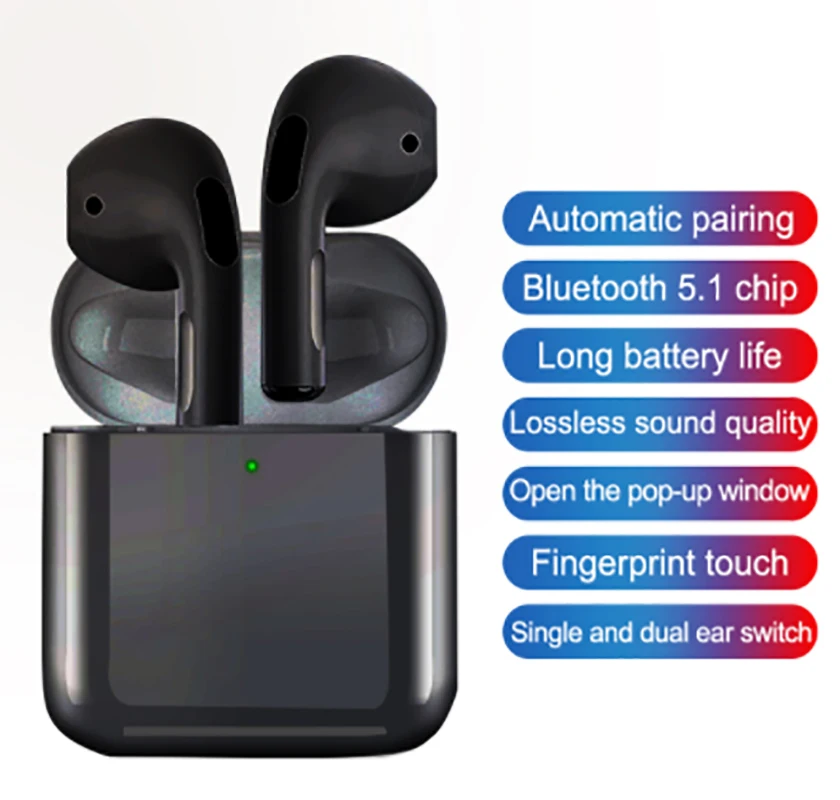 

Pro 4 TWS Mini Earbuds Wireless Headsets Bluetooth Headphones Noise Reduction Earphones With Charging Box Microphone Earpieces