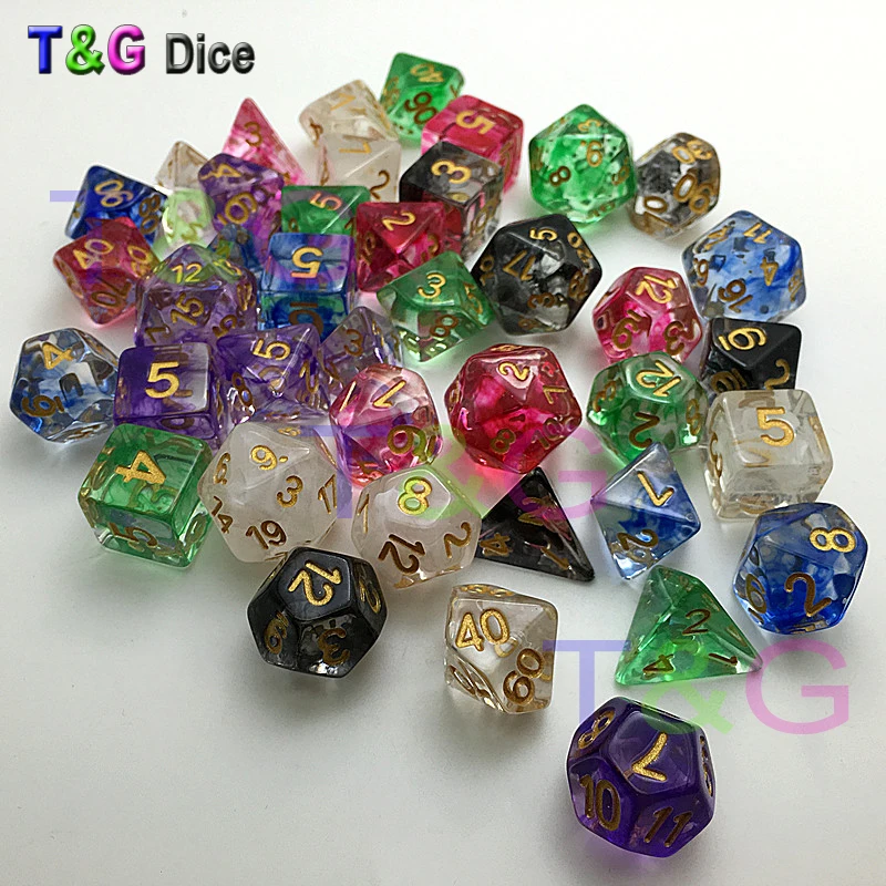 New Dice Polyhedral Nebula Blue w White Set of 7 for DnD Game plus POUCH BAG d4 d6 d8 d10 d12 d20 dice set Gift Toy|new ring settings|new born baby