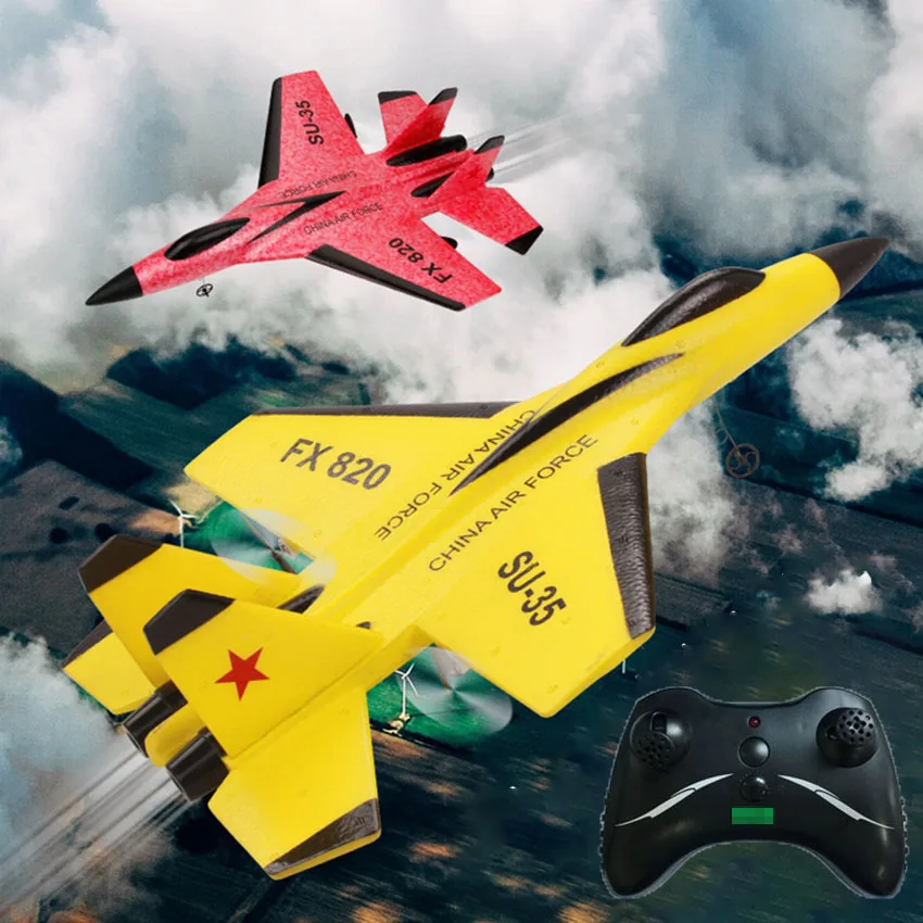 

SU-35 2.4G Remote Control Airplane 2.4G RC Fighter Hobby Plane Glider Airplane EPP Foam Toys RC Hand Throwing Plane Toys
