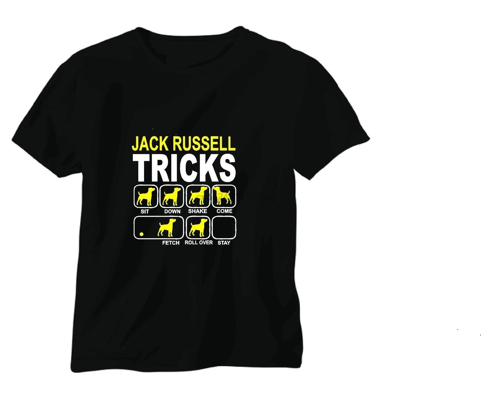Мода Джек рассель трюки собака смешная шутка мужская футболка тройник - купить по