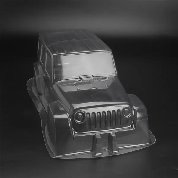 ПВХ альпинистский автомобиль жесткий пластиковый прозрачный корпус Корпус для 1:10 Масштаб RC Гусеничный автомобиль D90
