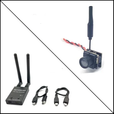 Skydroid-antena Dual 5,8G UVC, receptor de Audio FPV de 150CH para Android, tel&eacute;fono m&oacute;vil, tableta, tel&eacute;fono inteligente, transmisor RC, receptor FPV-5