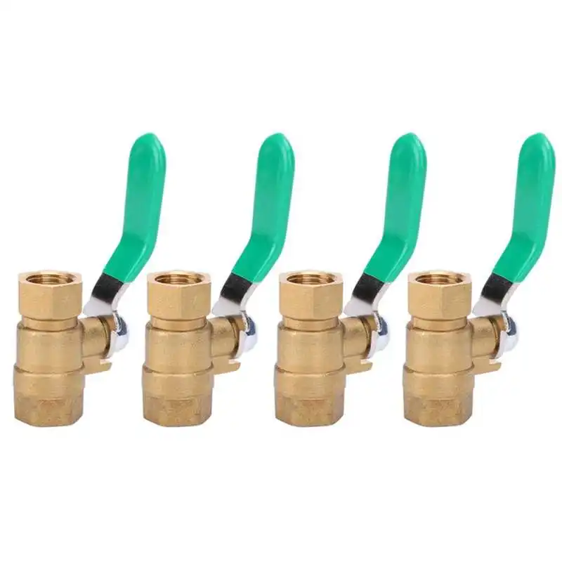 Кран шаровой латунный 1/4 дюйма 4 шт. | Обустройство дома